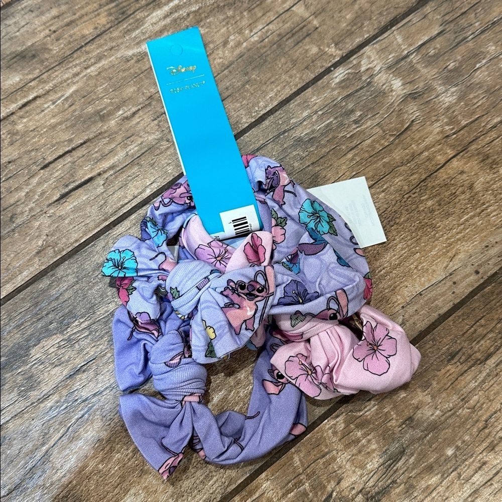 posh peanut Disney headwrap bow bamboo tropical angel set NWT